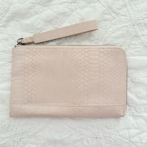 Joy Susan Blush Wristlet Clutch